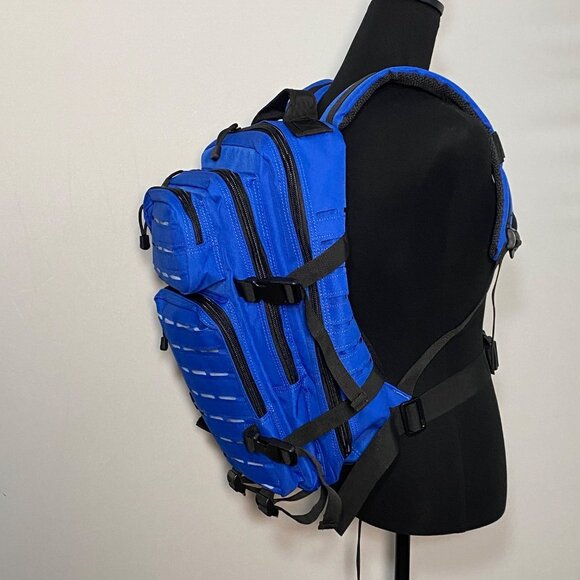 25L Blue Tactical Backpack With Adjustable Straps & Multiple Compartments - Picture 9 of 9